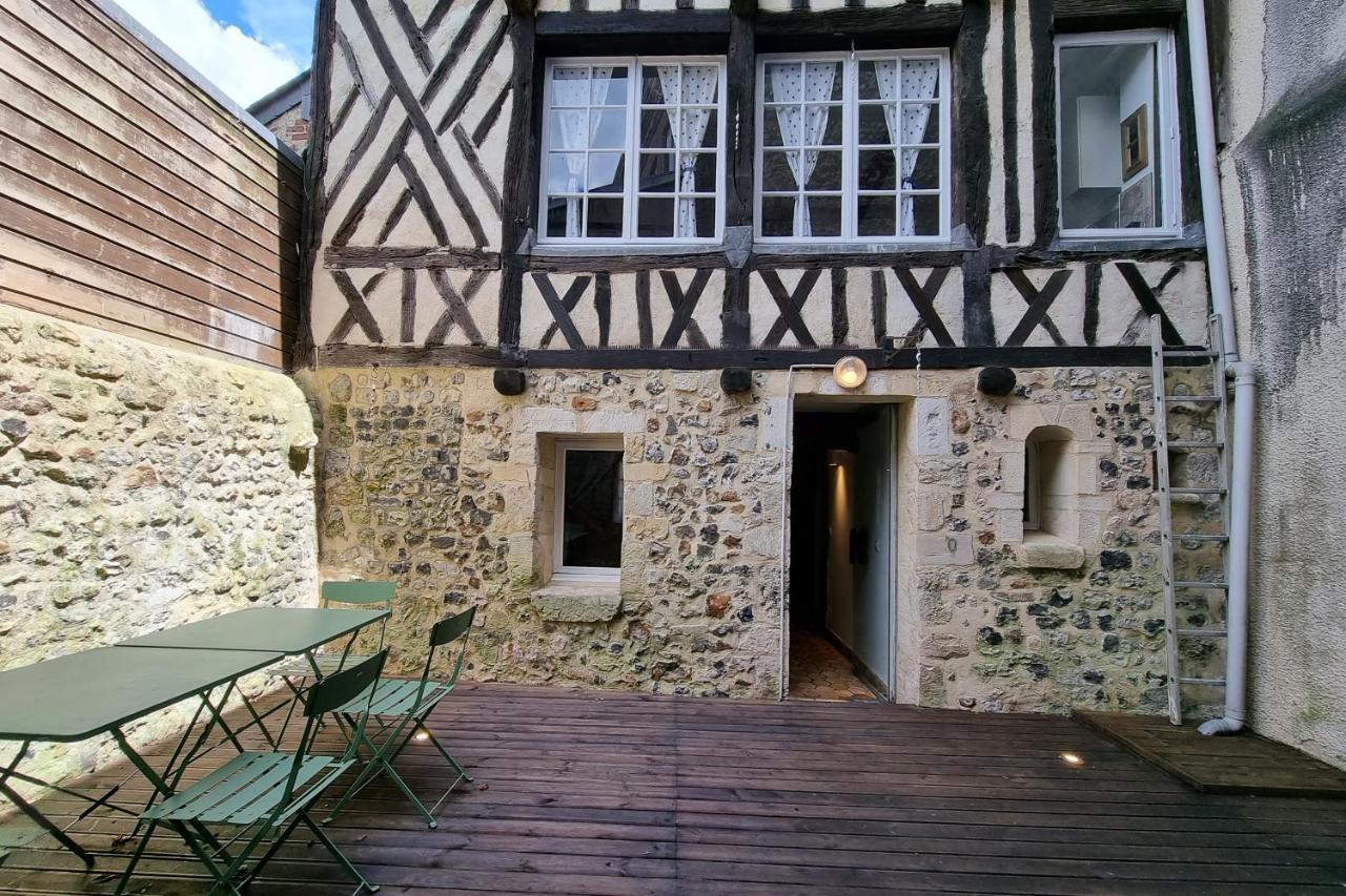 La Terrasse Notre Dame - Character House - 4P - Center Honfleur Βίλα Εξωτερικό φωτογραφία