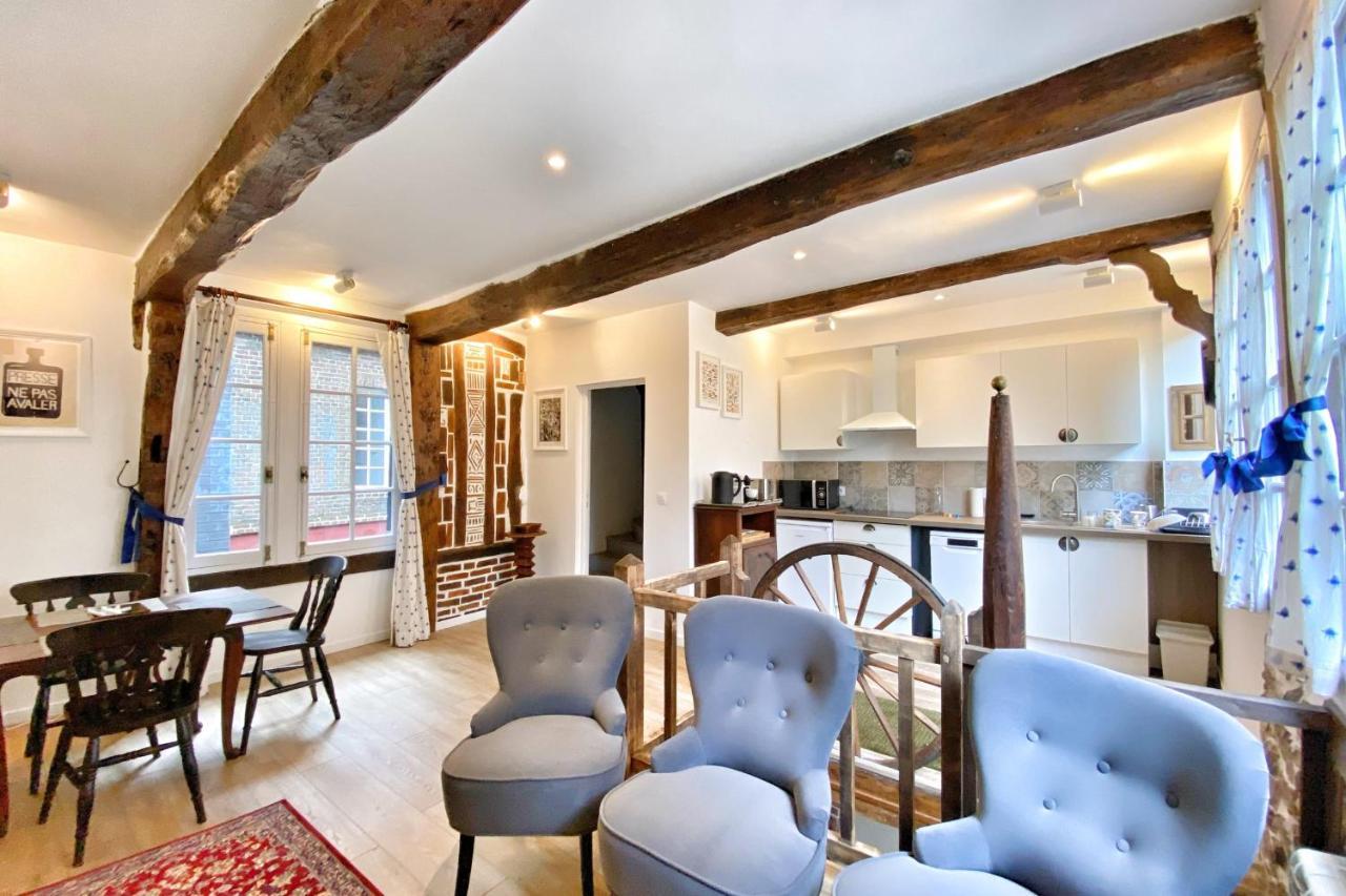 La Terrasse Notre Dame - Character House - 4P - Center Honfleur Βίλα Εξωτερικό φωτογραφία
